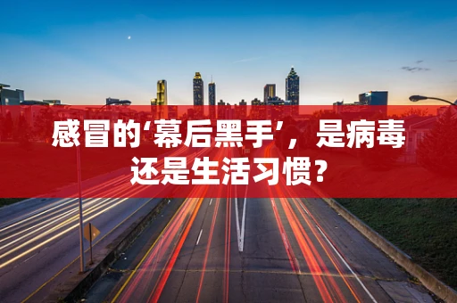 感冒的‘幕后黑手’，是病毒还是生活习惯？