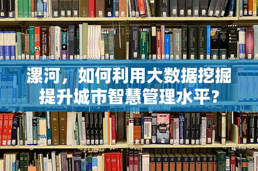 漯河，如何利用大数据挖掘提升城市智慧管理水平？