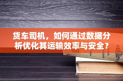 货车司机，如何通过数据分析优化其运输效率与安全？