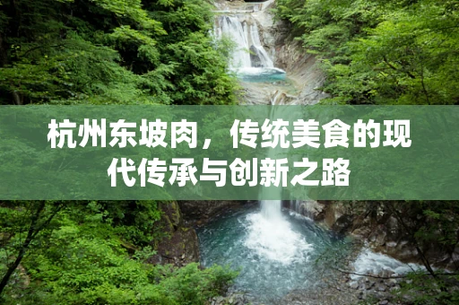 杭州东坡肉，传统美食的现代传承与创新之路