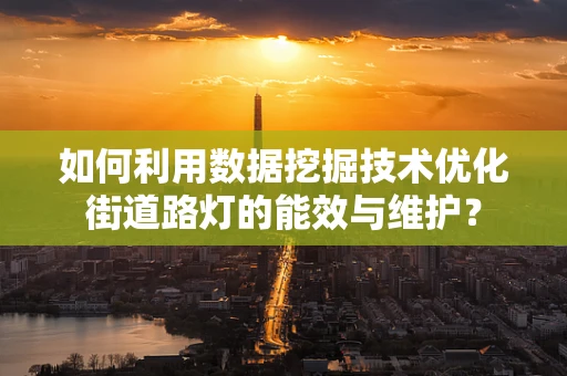 如何利用数据挖掘技术优化街道路灯的能效与维护？