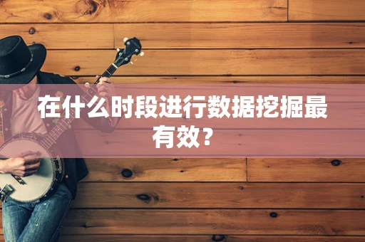 在什么时段进行数据挖掘最有效？