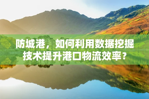 防城港，如何利用数据挖掘技术提升港口物流效率？