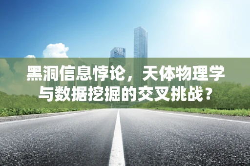 黑洞信息悖论，天体物理学与数据挖掘的交叉挑战？