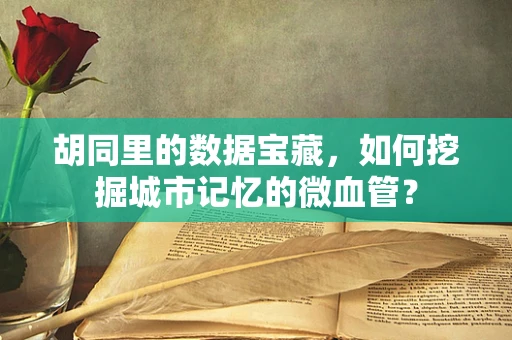 胡同里的数据宝藏，如何挖掘城市记忆的微血管？