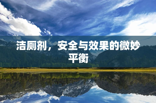 洁厕剂，安全与效果的微妙平衡