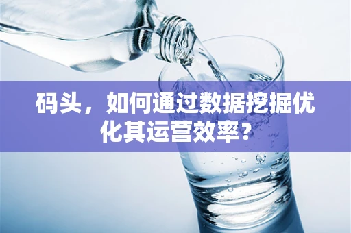 码头，如何通过数据挖掘优化其运营效率？