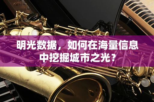 明光数据，如何在海量信息中挖掘城市之光？