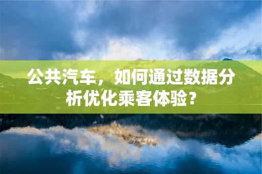 公共汽车，如何通过数据分析优化乘客体验？