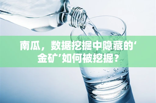 南瓜，数据挖掘中隐藏的‘金矿’如何被挖掘？