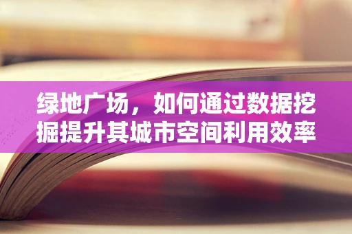 绿地广场，如何通过数据挖掘提升其城市空间利用效率？