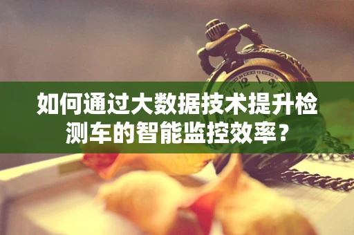 如何通过大数据技术提升检测车的智能监控效率？