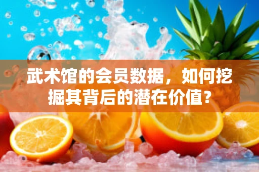 武术馆的会员数据，如何挖掘其背后的潜在价值？