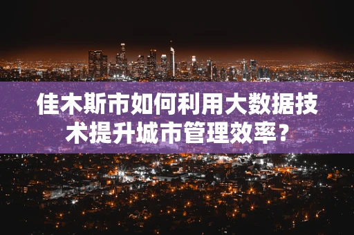 佳木斯市如何利用大数据技术提升城市管理效率？