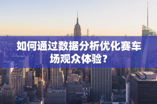 如何通过数据分析优化赛车场观众体验？
