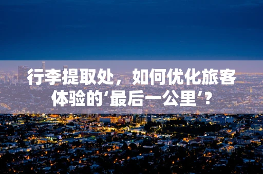 行李提取处，如何优化旅客体验的‘最后一公里’？