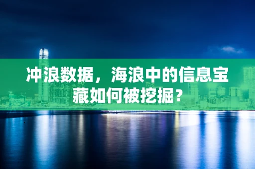 冲浪数据，海浪中的信息宝藏如何被挖掘？