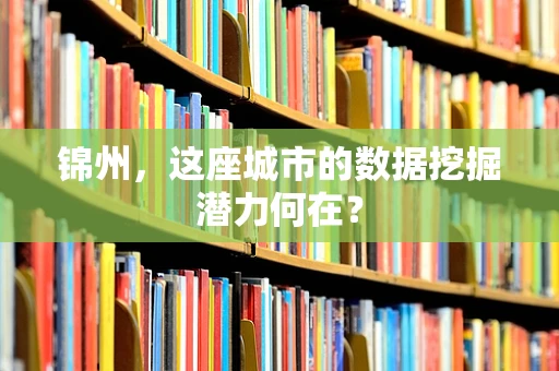 锦州，这座城市的数据挖掘潜力何在？