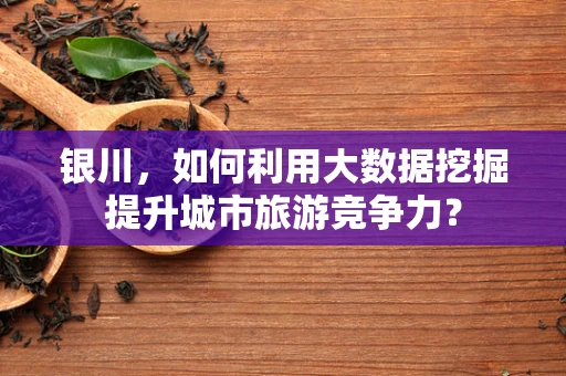 银川，如何利用大数据挖掘提升城市旅游竞争力？