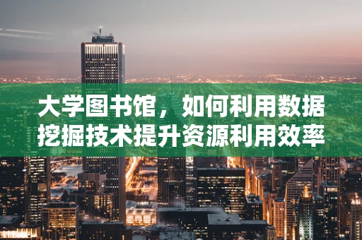 大学图书馆，如何利用数据挖掘技术提升资源利用效率？