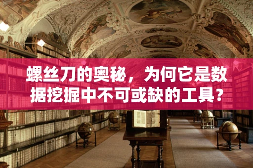 螺丝刀的奥秘，为何它是数据挖掘中不可或缺的工具？