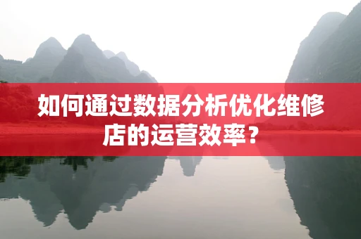 如何通过数据分析优化维修店的运营效率？