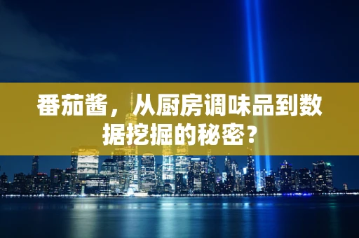 番茄酱，从厨房调味品到数据挖掘的秘密？