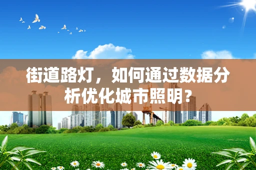 街道路灯，如何通过数据分析优化城市照明？