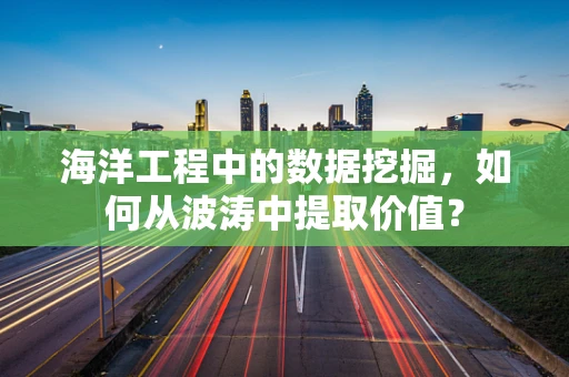 海洋工程中的数据挖掘，如何从波涛中提取价值？