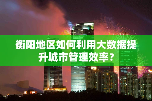 衡阳地区如何利用大数据提升城市管理效率？
