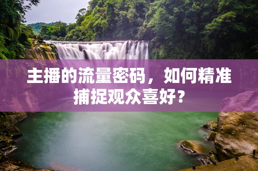 主播的流量密码，如何精准捕捉观众喜好？