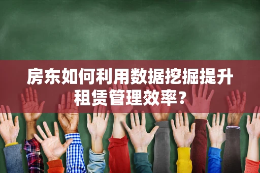 房东如何利用数据挖掘提升租赁管理效率？