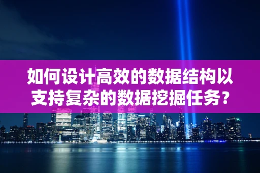 如何设计高效的数据结构以支持复杂的数据挖掘任务？