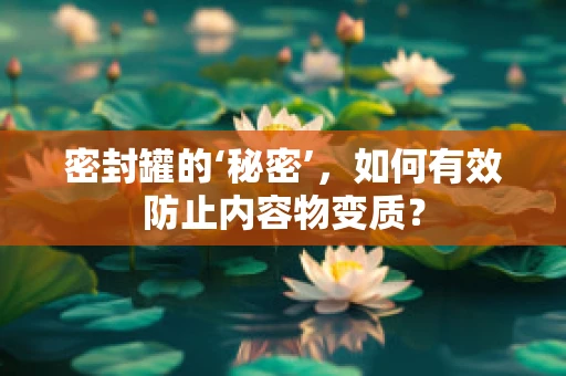 密封罐的‘秘密’，如何有效防止内容物变质？