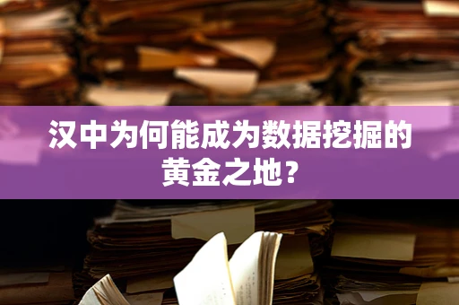 汉中为何能成为数据挖掘的黄金之地？