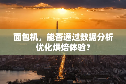 面包机，能否通过数据分析优化烘焙体验？