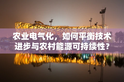 农业电气化，如何平衡技术进步与农村能源可持续性？