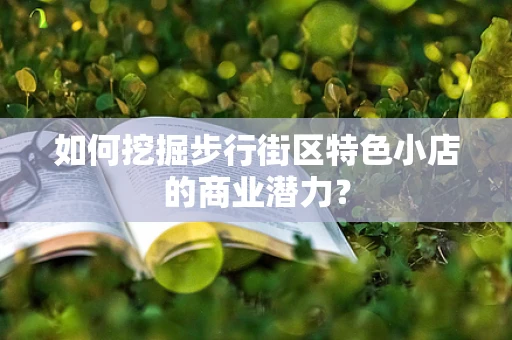 如何挖掘步行街区特色小店的商业潜力？