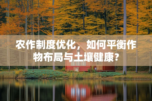 农作制度优化，如何平衡作物布局与土壤健康？