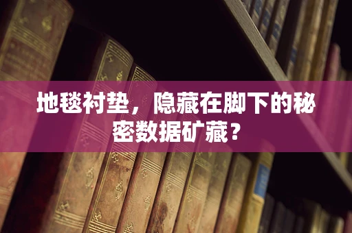 地毯衬垫，隐藏在脚下的秘密数据矿藏？