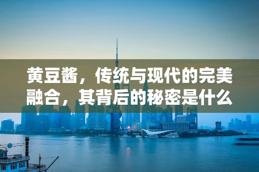 黄豆酱，传统与现代的完美融合，其背后的秘密是什么？