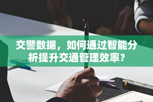 交警数据，如何通过智能分析提升交通管理效率？