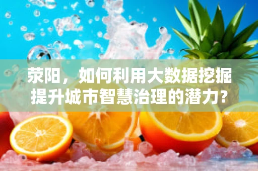 荥阳，如何利用大数据挖掘提升城市智慧治理的潜力？