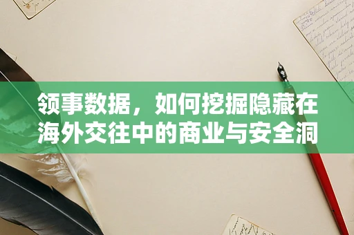 领事数据，如何挖掘隐藏在海外交往中的商业与安全洞见？