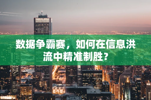 数据争霸赛，如何在信息洪流中精准制胜？