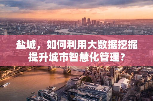 盐城，如何利用大数据挖掘提升城市智慧化管理？