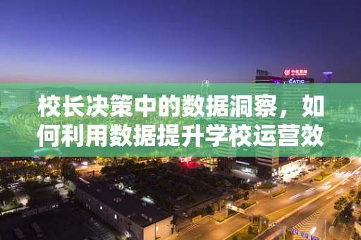 校长决策中的数据洞察，如何利用数据提升学校运营效率？