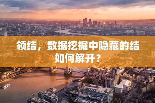 领结，数据挖掘中隐藏的结如何解开？