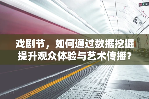 戏剧节，如何通过数据挖掘提升观众体验与艺术传播？