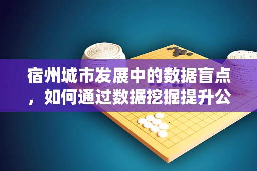 宿州城市发展中的数据盲点，如何通过数据挖掘提升公共服务效率？